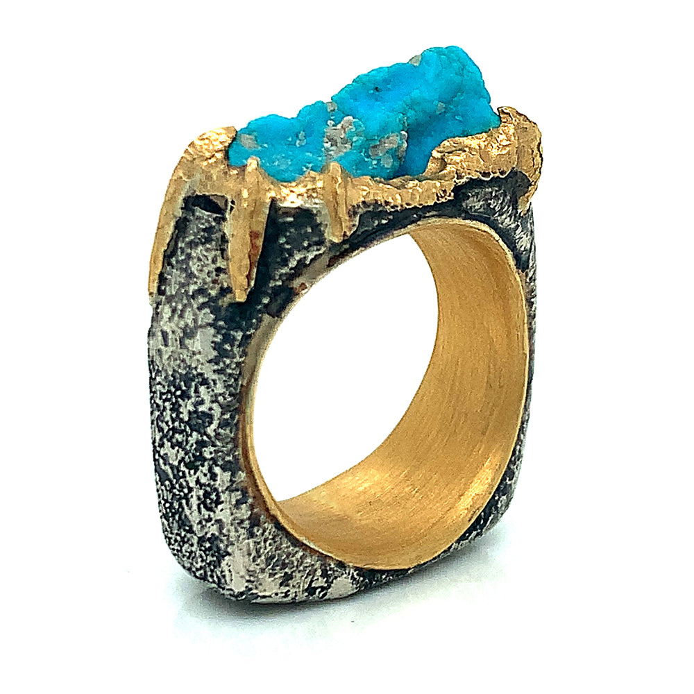 Buy Turquoise Ring, Women Ring, Mens Ring, Arizona Turquoise Ring, 925  Solid Sterling Silver Ring, Statement Ring, Handmade Ring, Gift Ring Online  in India - Etsy